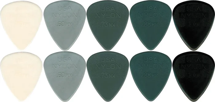 10 x Dunlop Grey MIXED Gauge Guitar Picks Starter Set / Beginners