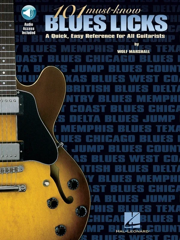 101 Must Know Blues Licks Book/Online Audio Guitar (Softcover Book/Online Audio)