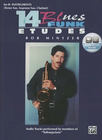 14 Blues And Funk Etudes: Bb Instruments: Book & Audio