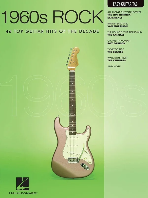 1960s Rock Easy Guitar Notes and TAB (Softcover Book)