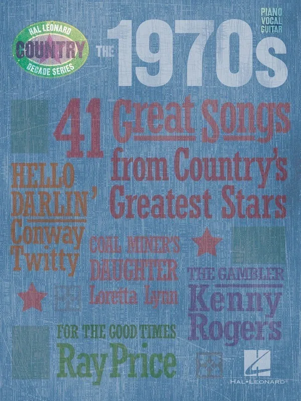 1970S Country Decade Series PVG (Softcover Book)
