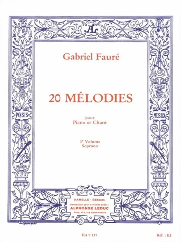 20 Melodies Vol 3 High Voice/Piano