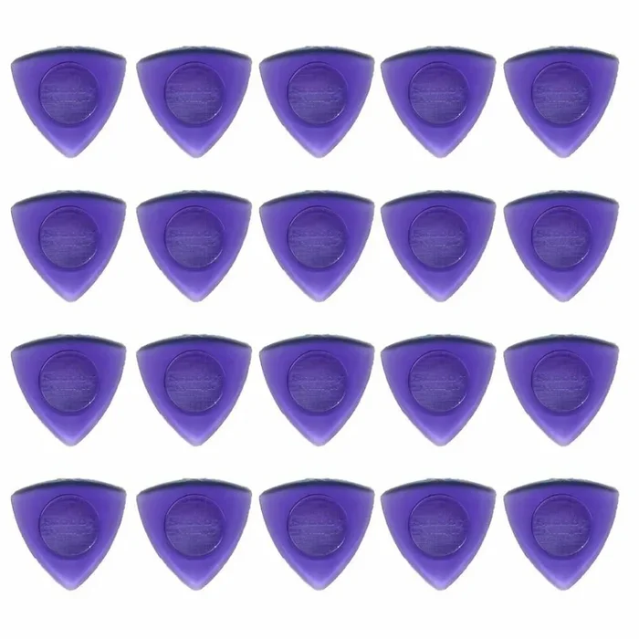20 x Jim Dunlop Triangle Stubby 2.00MM Gauge Guitar Picks Plectrums Purple
