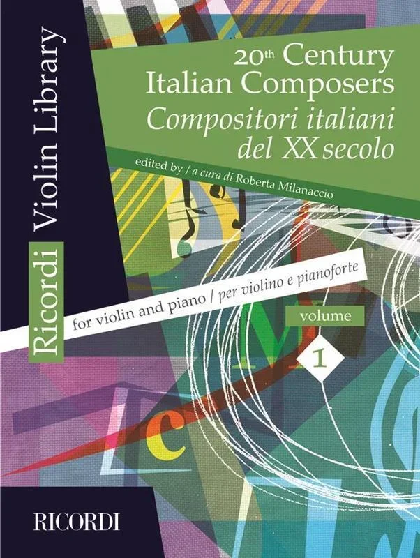 20th Century Italian Composers Vol 1 Violin/Piano Book