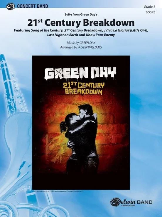 21st Century Breakdown Green Day Concert Band Gr 3 Score