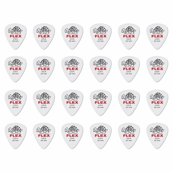 24 x Dunlop Tortex FLEX 0.50MM Gauge Guitar Picks 428R Plectrums