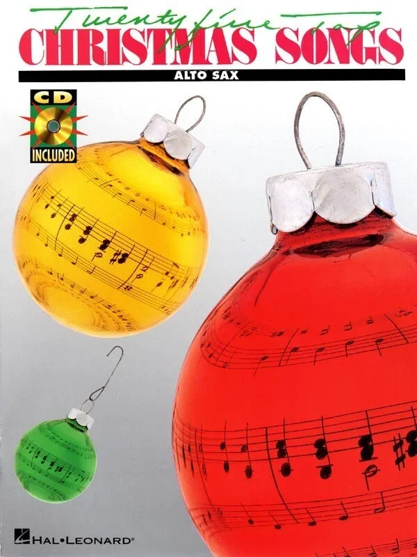 25 Top Christmas Songs Alto Sax Book/CD