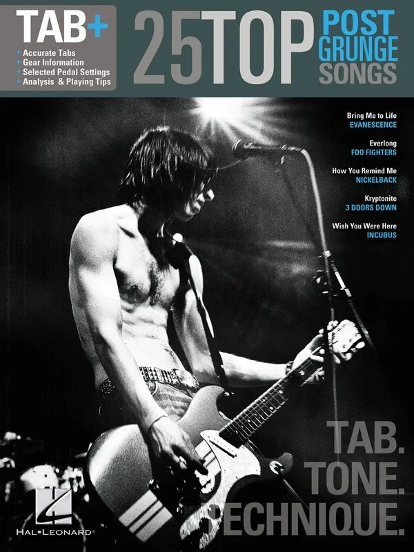 25 Top Post Grunge Songs Guitar TAB Plus (Softcover Book)