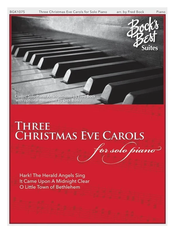 3 Christmas Eve Carols Piano Solo (Softcover Book)