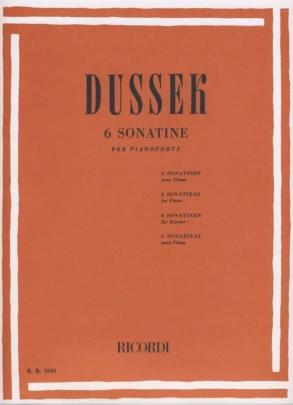 6 Sonatinas For Piano Op 20 Book