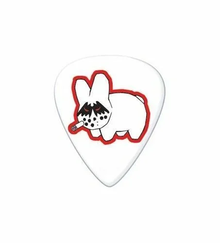 6 x Jim Dunlop FRANK KOZIK King Of Rock Bunny Tortex Wedge Guitar Picks 0.60mm