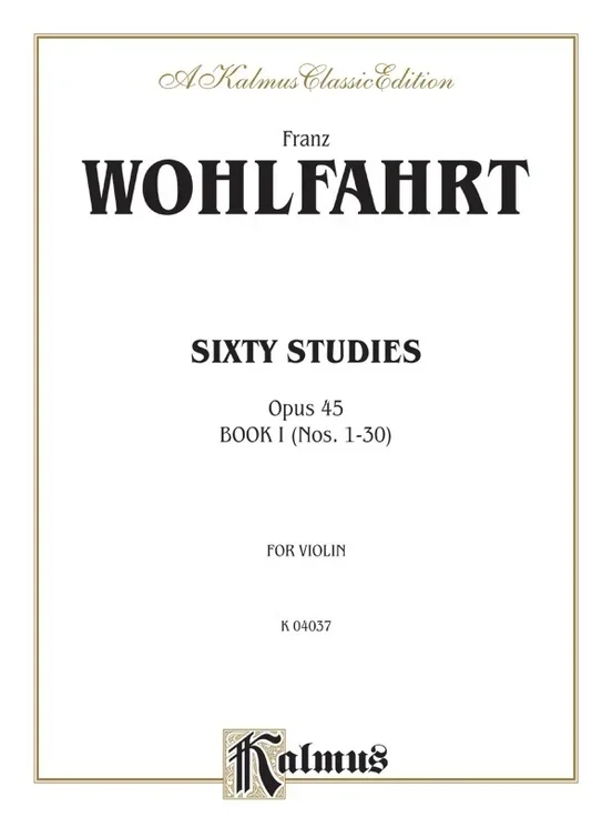 60 Studies Op 45 For Violin Book 1 Nos 1-30