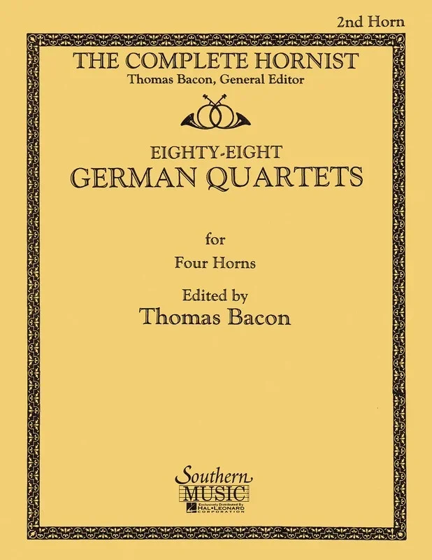 88 German Quartets Horn 2 (Softcover Book)