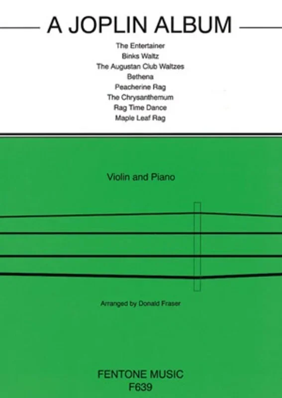 A Joplin Album Violin/Piano Arr Fraser (Softcover Book)