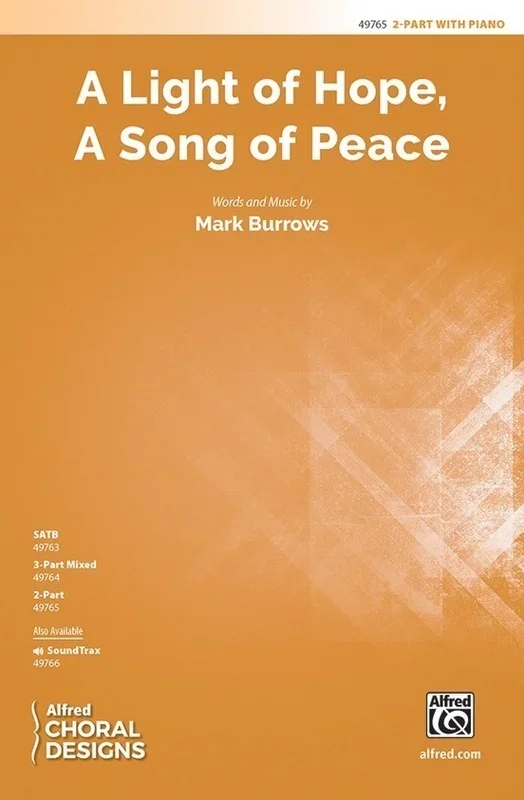 A Light Of Hope A Song Of Peace 2 Part Octavo