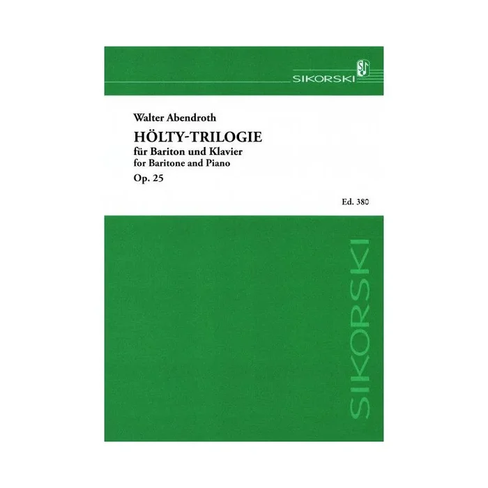 Abendroth, Walter – Hölty-Trilogie op. 25