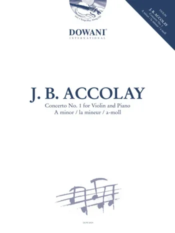 Accolay : Concerto A Minor No.1: Violin & Piano Book & CD (Dowani)