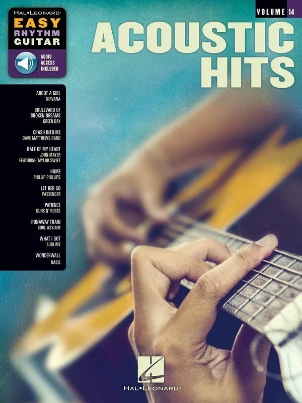 Acoustic Hits Easy Rhythm Guitar V14 Book/Online Audio (Softcover Book/Online Audio)