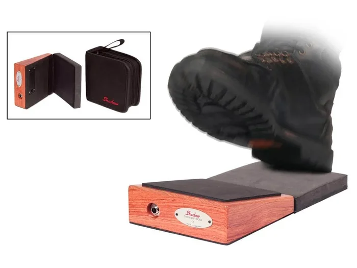 Active bass drum foot unit, stompin’ bass, 9v battery, gigbag, 14×13,5cm