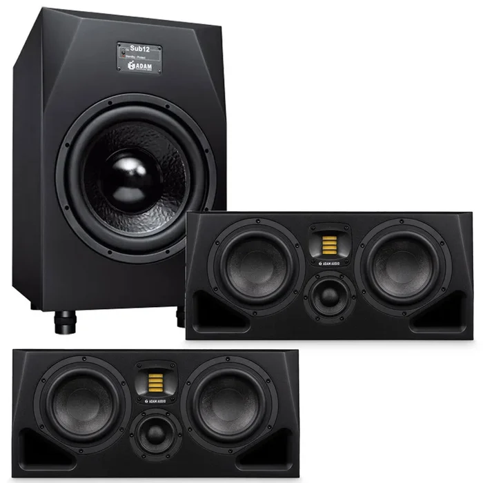 ADAM Audio A77H 2×7″ Active Studio Monitor Speaker SUB BUNDLE