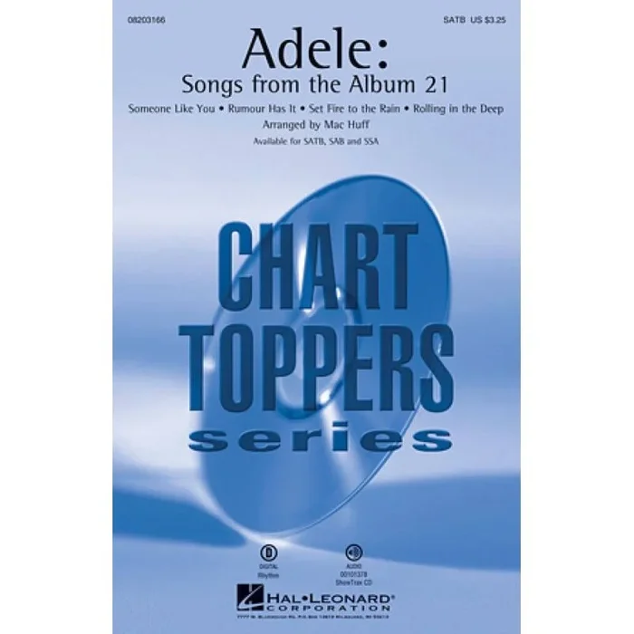 Adkins, Adele – Songs From The Album 21 (Arr. Huff) (SSA)