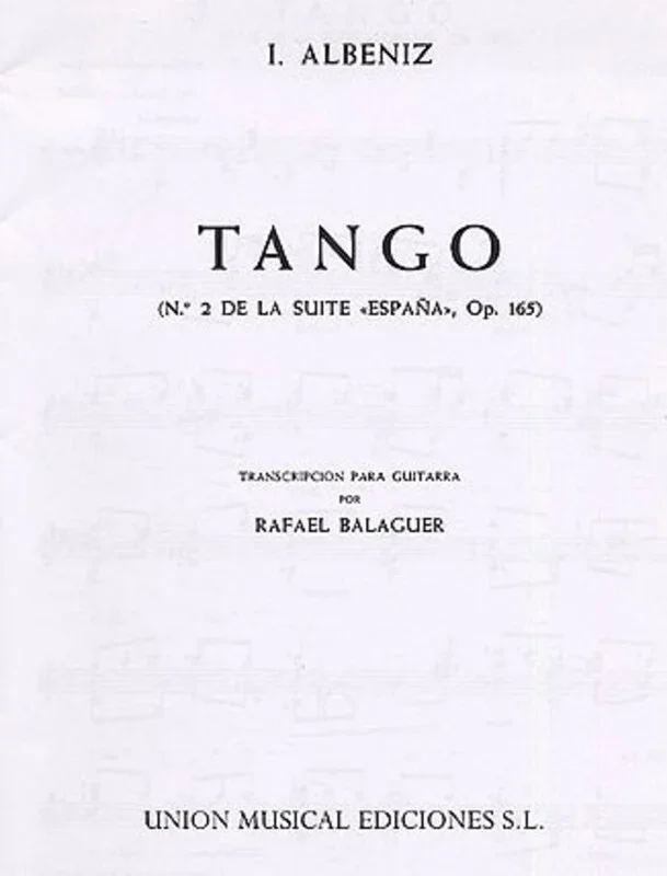 Albeniz Tango Guitar (Balaguer)