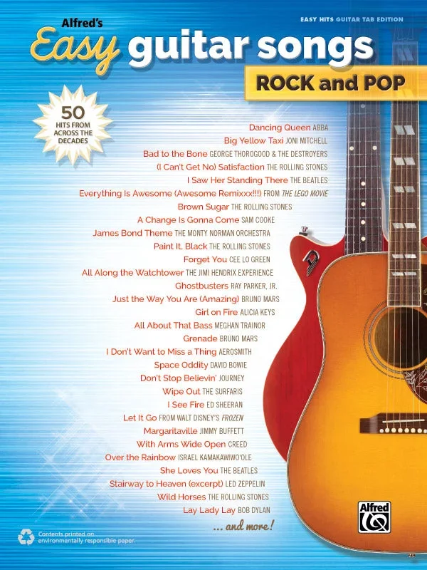Alfred’s Easy Guitar Songs: Rock and Pop
