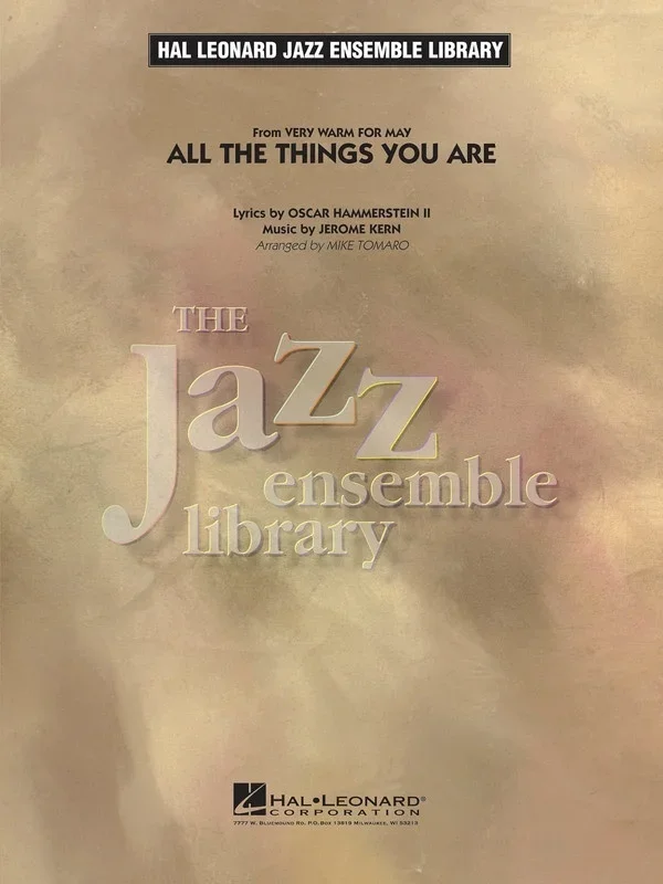 All The Things You Are Jel4 (Music Score/Parts)