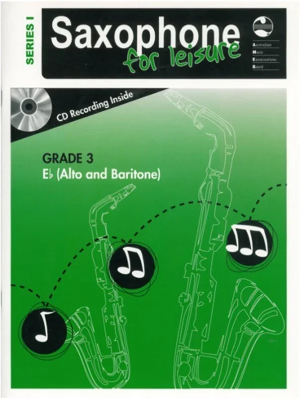 AMEB Saxophone For Leisure Grade 3 E Flat Book/CD Ser 1 (Softcover Book/CD)