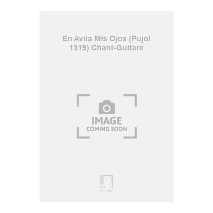 Anonymous – En Avila Mis Ojos (Pujol 1319) Chant-Guitare