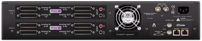 Apogee Symphony I/O MKII Dante + Pro Tools HD Chassis w/ 32 In + 32 Out
