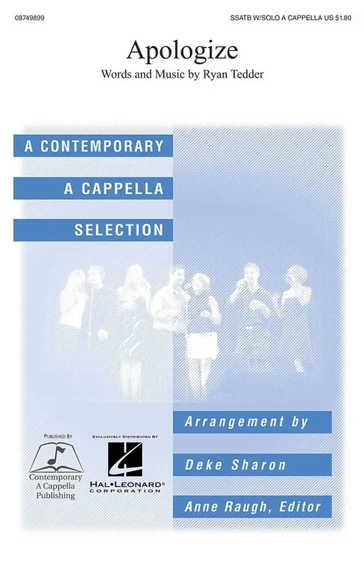 Apologize SATB Div A Cappelle (Octavo)