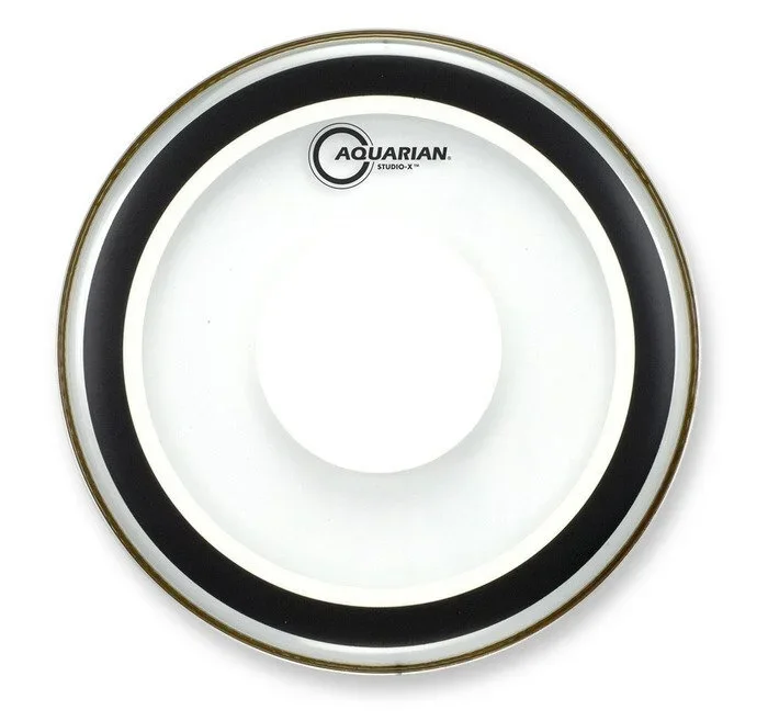Aquarian 12 Inch Drum Head Clear W/Power Dot 1 Ply SXPD12