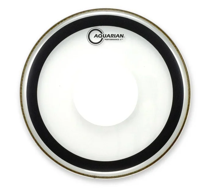 Aquarian 13 Inch Drum Head Clear W/Power Dot 2 Ply PFPD13