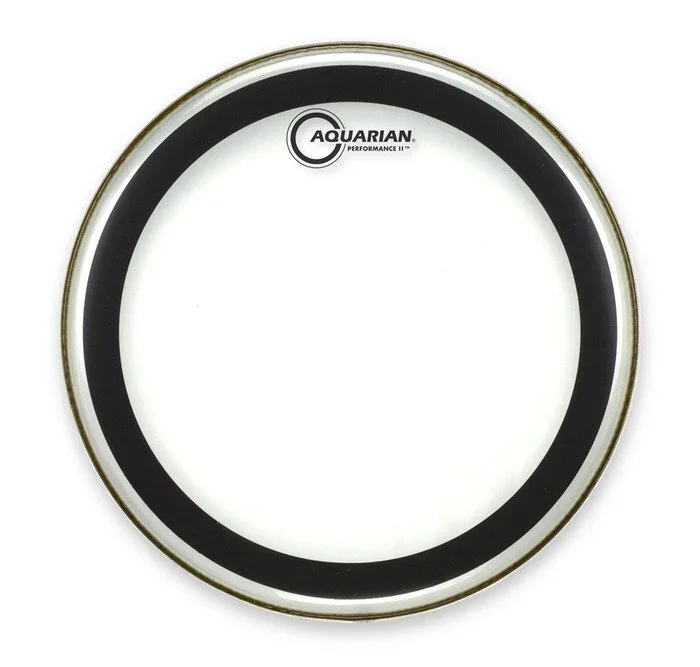 Aquarian 24 Inch Bass Drum Head Clear 2 Ply PF24B