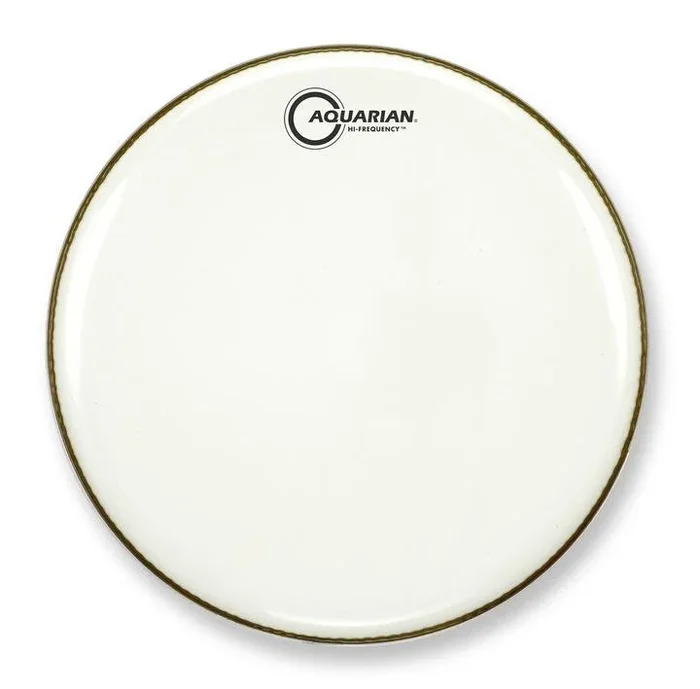 Aquarian 8″ Hi-Frequency White Gloss 7mil Single Ply Resonant Drumhead