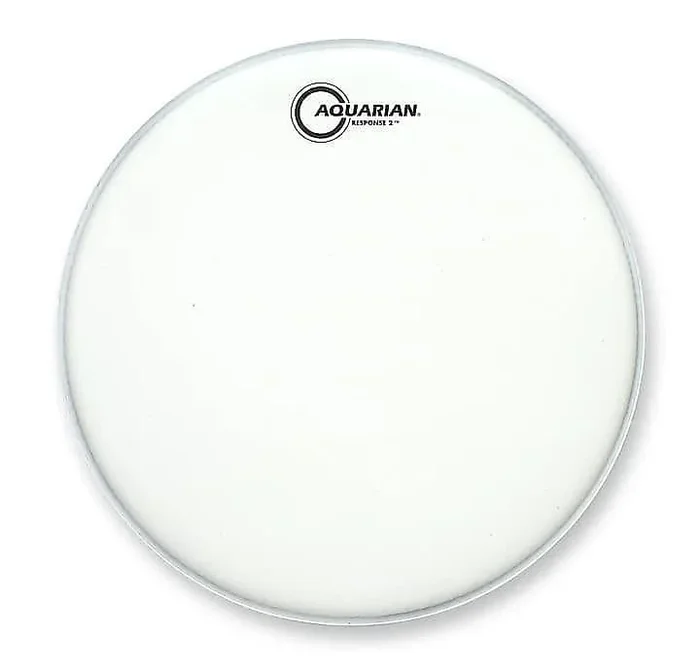 Aquarian TCRSP2-8 8 ” White Texture Coated Response 2 Drum Head