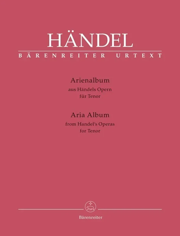 Aria Album From Handels Operas For Tenor Book