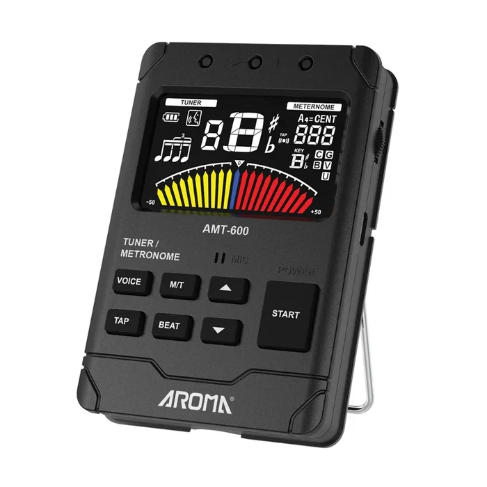 Aroma AMT600 Rechargeable Chromatic Tuner and Metronome