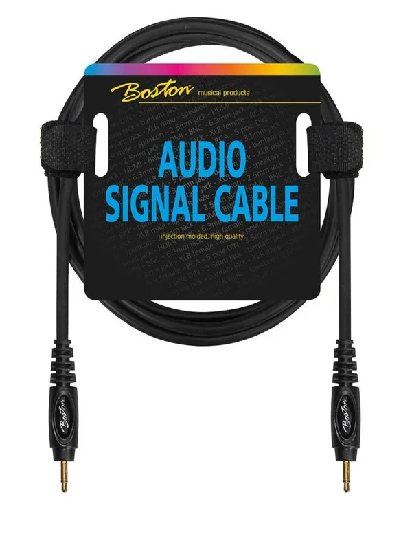 Audio signal cable, 3.5mm jack mono to 3.5mm jack mono, 1.50 meter