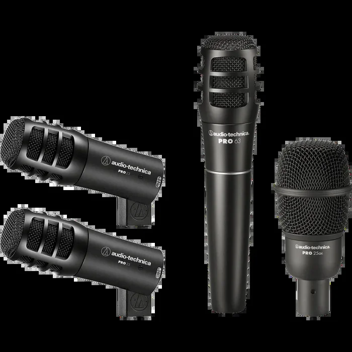 Audio Technica PRO-DRUM4 4-Piece Drum Microphone Pack with Case