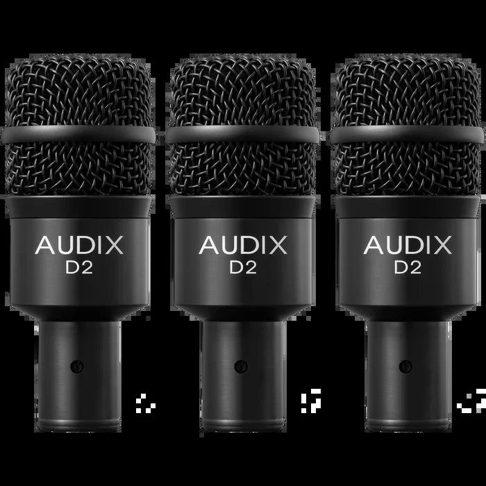Audix D2 Trio Dynamic Instrument Microphone Trio (3-Pack)