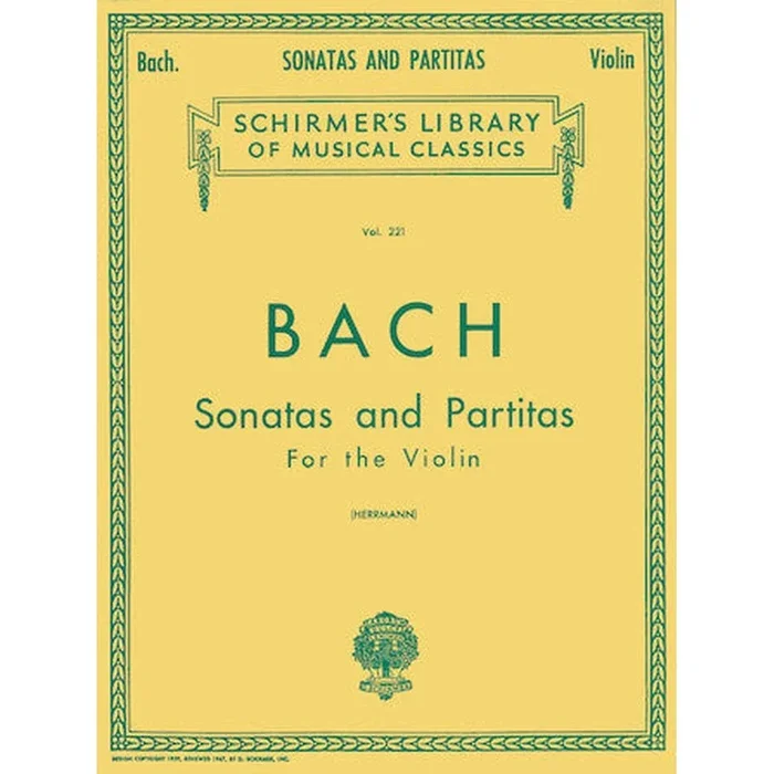 Bach – Sonatas and Partitas: Schirmer Library of Classics Volume 221 – Violin