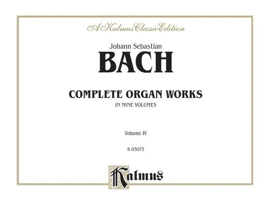 Bach Complete Organ Works Book 4