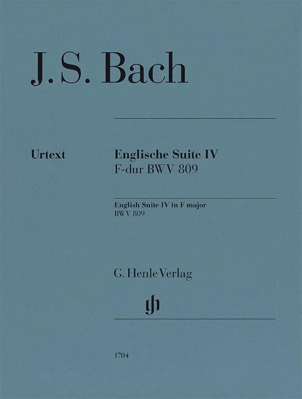 Bach: English Suite No. 4 in F Major, BWV 809