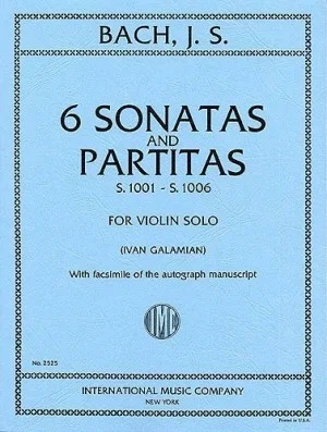 Bach J. S. : 6 Sonatas And Partitas Bwv1001-1006: Violin Solo (galamian) (International)