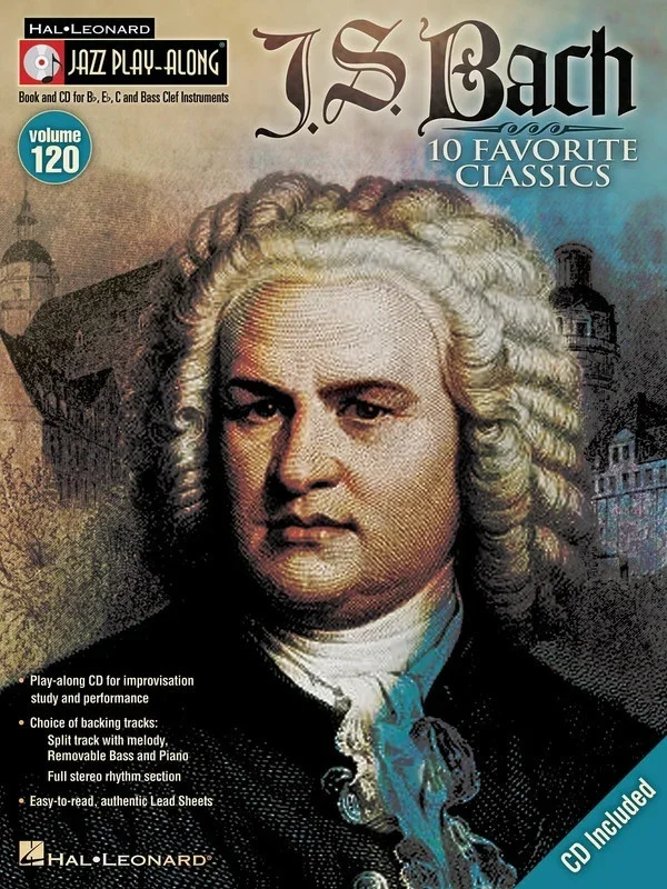 Bach Jazz Play Along Book/CD V120 (Softcover Book/CD)