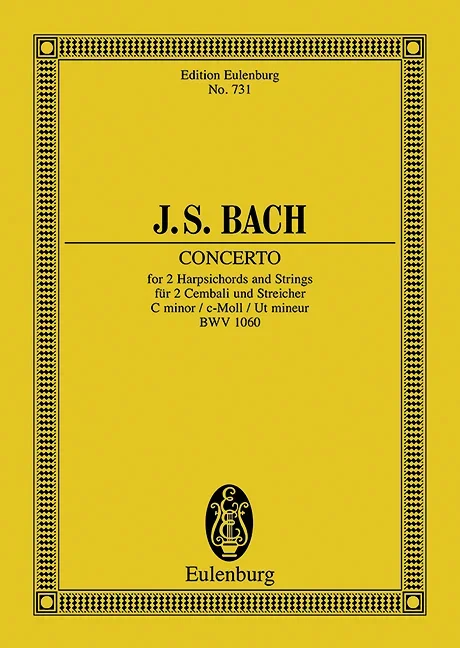 Bach, Johann Sebastian : Bach, Johann Sebastian : Concerto C minor, after the lost concerto for 2 violins or oboe and violin