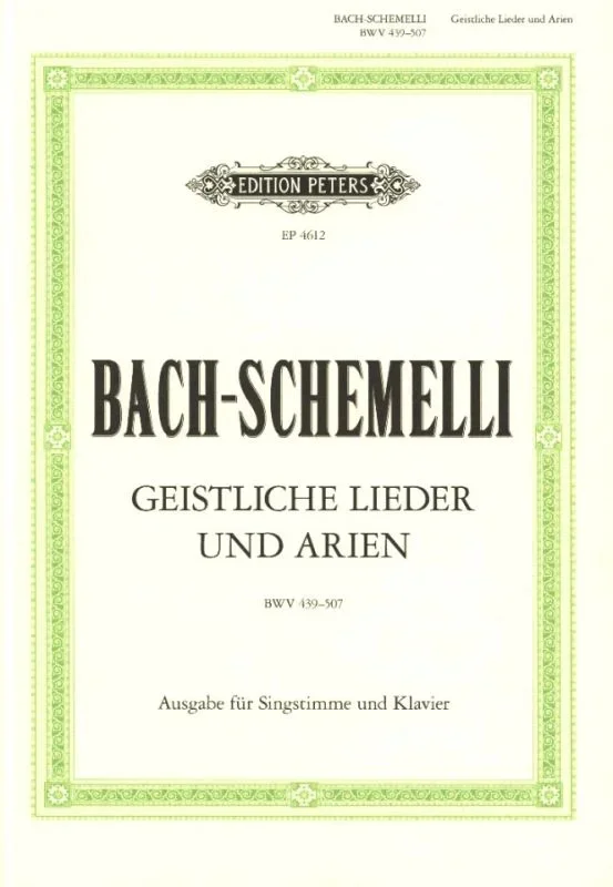 Bach-Schemelli: 69 Sacred Songs and Arias, BWV 439-507