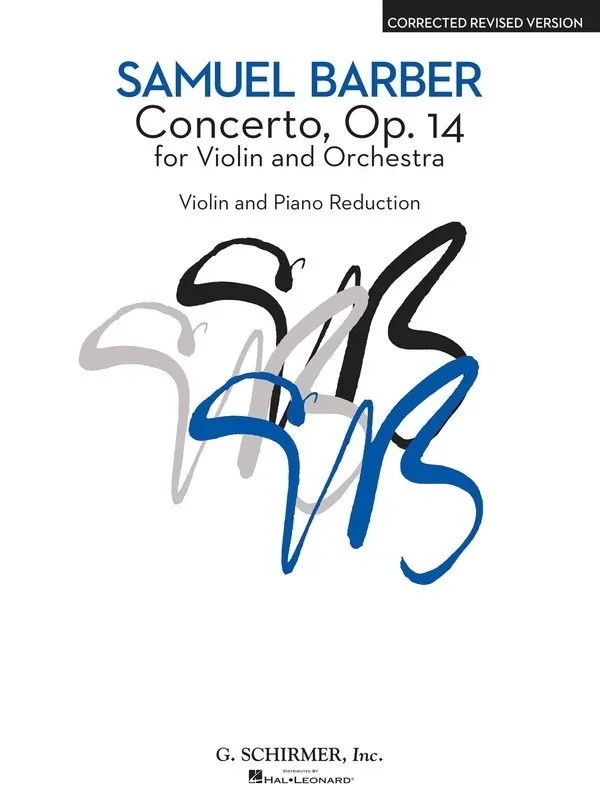 Barber – Concerto Op 14 For Violin/Piano (Softcover Book)